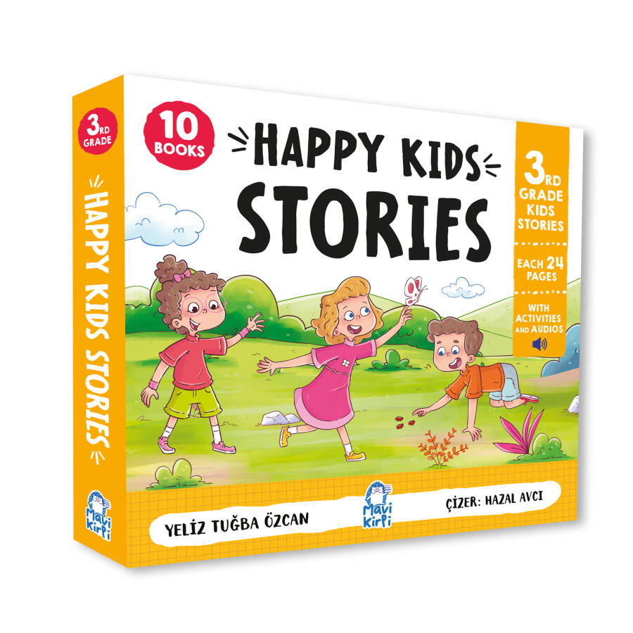 Happy Kids Stories 3 - 10 Kitap (3. Sınıf İngilizce Hikaye Seti)